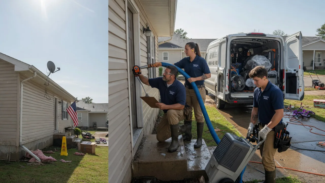 Ceiling Water Damage Restoration in Coweta, OK near me